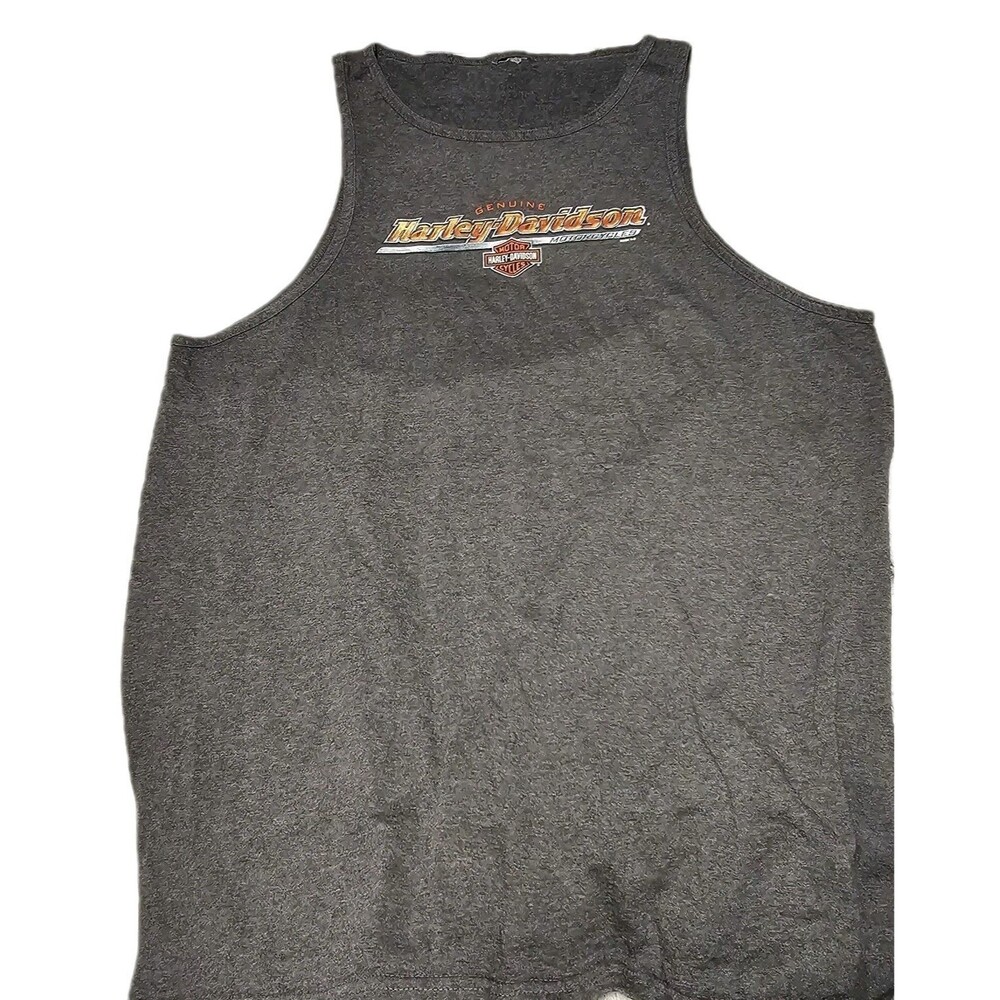 Harley Davidson Tank Grey Large Livermore, California Unisex Men's Size L